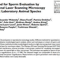 The new method for sperm evaluation by 3-dimensional laser scanning microscopy in-different laboratory animal species